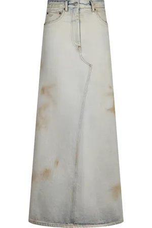 Maison Margiela Denim Skirts, female, , XS, Long Skirt in Modern Style