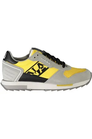 Napapijri Grey Polyester Sneaker with Contrast Details