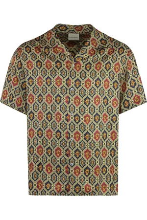 Drôle de Monsieur Viscose Shirt with Buttoned Front Fastening