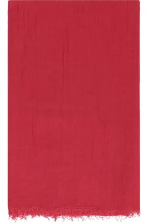 Rick Owens Fringed Linen Blend Modal Silk Scarf