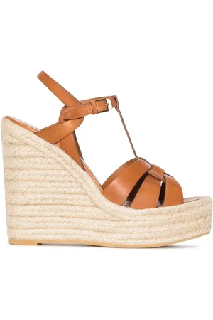 Saint Laurent Wedges, female, , 2 UK, Flat Shoes with Ankle Strap
