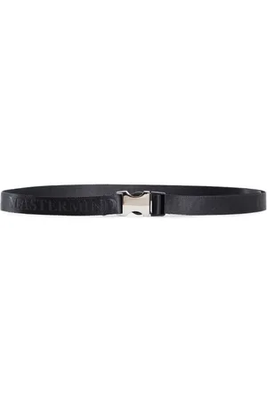 MASTERMIND Belts, male, , L, Blackweb Logo Jacquard Adjustable Belt