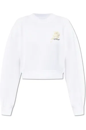 OFF-WHITE Cropped Sweatshirt with Print