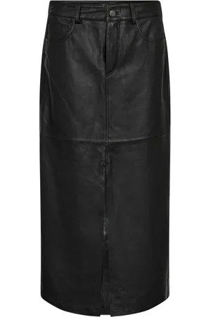Co`Couture Leather Skirts, female, , M, Leather Slit Skirt