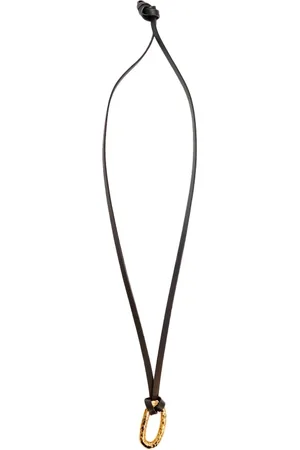 Jil Sander Necklaces, female, , ONE SIZE, Hand-crafted multicolorgold/black necklace pendant