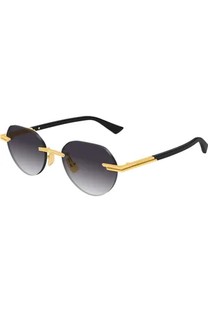 Bottega Veneta Sunglasses, male, , 51 MM, Gold/Grey Sunglasses Bv1379S