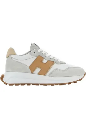 Hogan Sneakers, female, , 5 UK, Brown Leather Trainers with H Detail