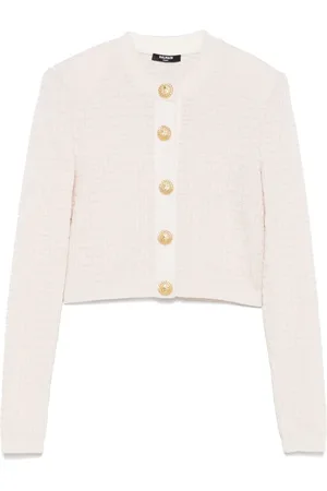 Balmain Cardigans, female, , S, Labyrinth Knit Cardigan