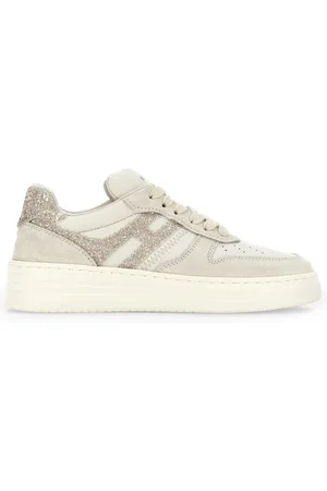 Hogan Sneakers, female, , 4 UK, Glitter Fabric Trainers Made in Italy