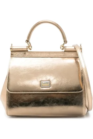 Dolce & Gabbana Gold-tone Bag with Quick-Release Buckle