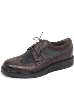 Corvari Laced Shoes, male, , 6 UK, Vintage Grey Shoe with Italian Craftsmanship