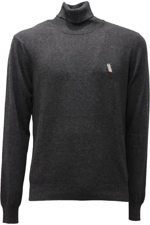 Aquascutum Turtlenecks, male, , XL, Dark Grey Turtleneck Jumper Model 45008