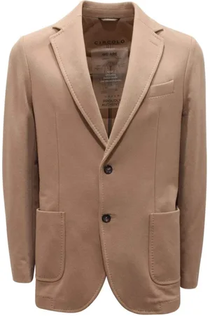 Circolo Blazers, male, , L, Cotton Jacket with Cord Detail