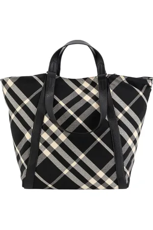 Burberry Tote Bags, male, , ONE SIZE, Bags with Leather Details