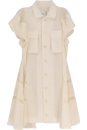 SACAI Shirt Dresses, female, , M, Dress with Short Sleeves