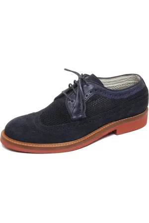 Corvari Perforated shoe in dark velvet
