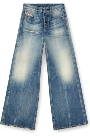 Diesel Relaxed Fit Wide Leg Jeans