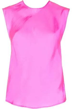FORTE FORTE Sleeveless Tops, female, , XL, Elegant Silk Nylon Blouse