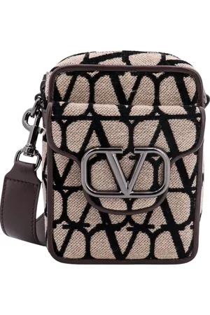 VALENTINO GARAVANI Messenger Bags, male, , ONE SIZE, Beige Bags with Removable Strap