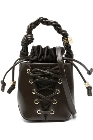 Ganni Bucket Bags, female, , ONE SIZE, Handbag Marrone Ss25