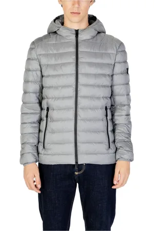 GIANNI LUPO Grey Zip-Up Hooded Jacket Fall/Winter
