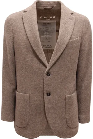 Circolo Blazers, male, , 2XL, Wool Cashmere Jacket Unlined Model Cn4606