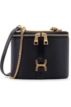 Chloé Leather Crossbody Bag with Gold Accents