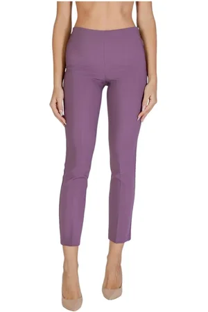 SANDRO FERRONE High-Waisted Polyester Blend Trousers