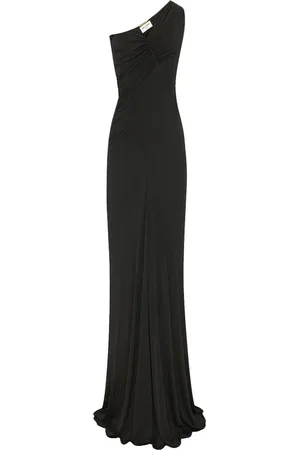 Saint Laurent One-Shoulder Dress with Side Zip