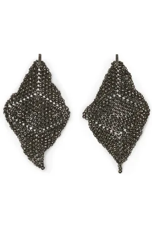 Brunello Cucinelli Silver-tone Earrings with Post-back Fastening