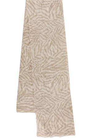 Brunello Cucinelli Scarves, female, , ONE SIZE, Rustic Fringed Linen Scarf