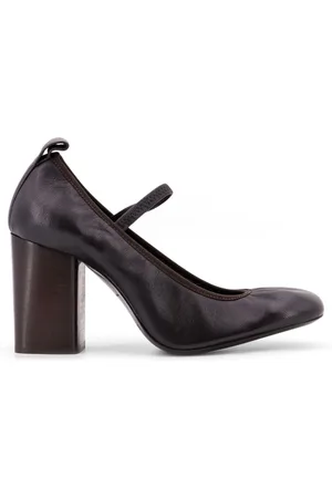 LEMAIRE Pumps, female, , 6 UK, Leather Ballerinas with Wide Heel