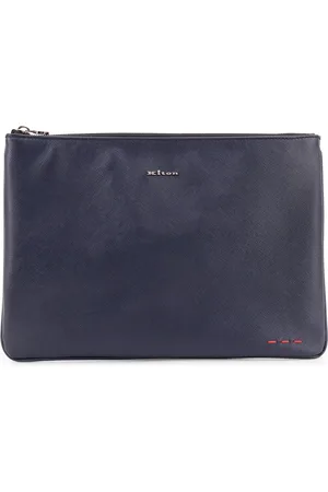 Kiton Leather Bags with Zip Closure