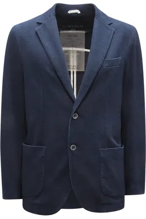 Circolo Delavé Piquet Jacket in Indigo