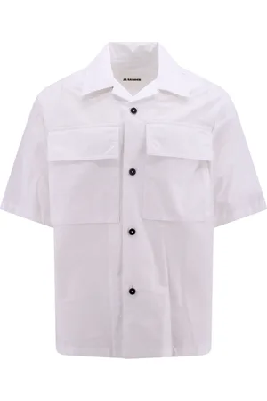 Jil Sander Short Sleeve Shirts, male, , S, Bowling Collar Short Sleeve Shirt