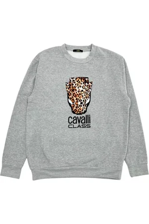 Roberto Cavalli Leopard Head Crewneck Sweatshirt Women