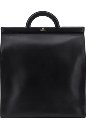 VALENTINO GARAVANI Leather Shoulder Bag Magnetic Closure