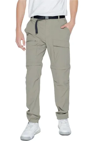 Columbia Straight Trousers, male, , W30 L32, Green Nylon Trousers with Pockets