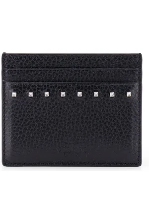 VALENTINO GARAVANI Wallets & Cardholders, male, , ONE SIZE, Leather Cardholder Wallet with Logo