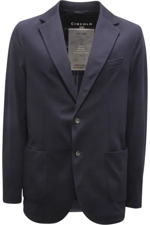 Circolo Blazers, male, , XL, Navy Piquet Jacket Unlined Cn4224