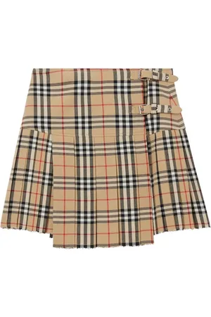 Burberry Vintage Check Wool Skirt