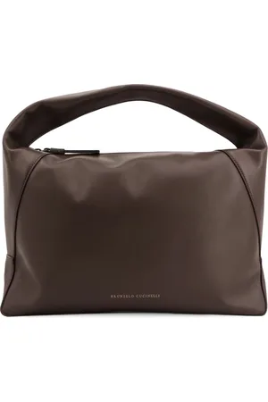Brunello Cucinelli Leather Bags with Zip Closure