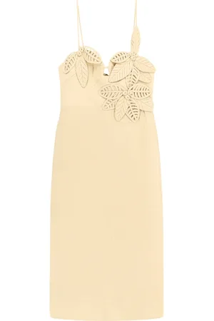 Farm Rio Midi Dresses, female, , L, Floral Linen Dress Back Zip Adjustable Straps