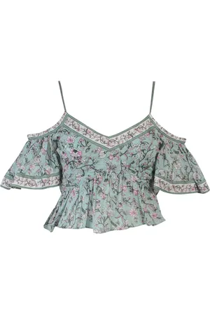 Isabel Marant Blouses, female, , 2XS, Floral Print Cotton T-shirts and Polos