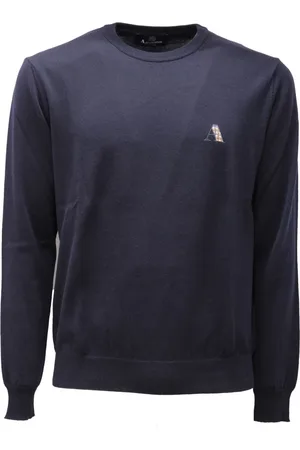 Aquascutum Round-neck Knitwear, male, , S, Wool Jumper Model 1Bsc