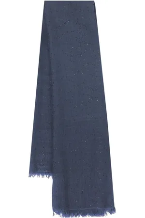 Brunello Cucinelli Winter Scarves, female, , ONE SIZE, Sequin Fringed Scarf