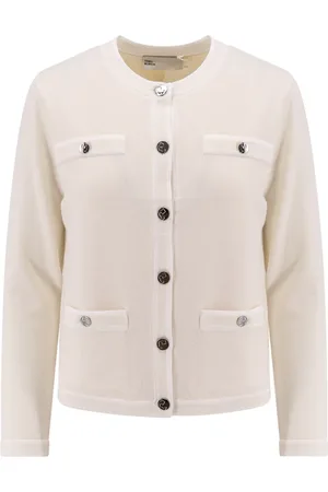 Tory Burch Jumper with Ribbed Trim Pockets