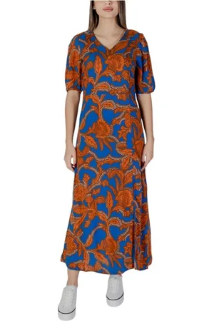 B YOUNG Elegant Viscose Midi Dress