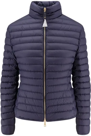 Moncler Winter Jackets, female, , M, Zip Jacket Leather Logo