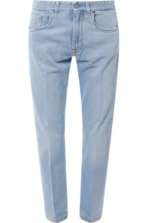Fendi Slim-fit Jeans, male, , W33, Jeans with Leather Patch